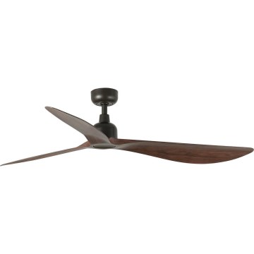 FARO 34362WT - Ventoinha de teto OUTWOOD L castanho/preto diâmetro 150 cm Wi-Fi Tuya IP44 + comando