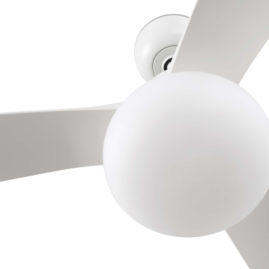 FARO 34363WT-11L - Ventoinha de teto OUTWOOD L 1xE27/15W/230V branco diâmetro 150 cm Wi-Fi Tuya IP44 + comando