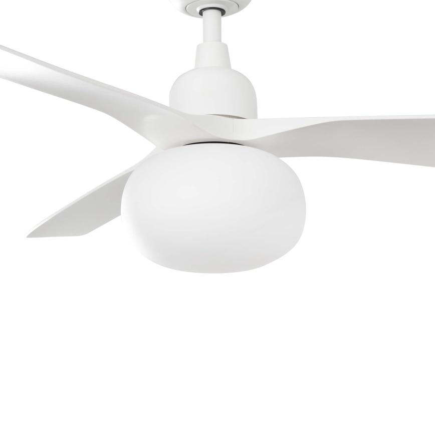 FARO 34363WT-11L - Ventoinha de teto OUTWOOD L 1xE27/15W/230V branco diâmetro 150 cm Wi-Fi Tuya IP44 + comando