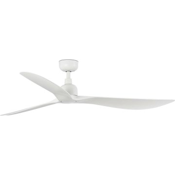 FARO 34363WT - Ventoinha de teto OUTWOOD L branco diâmetro 150 cm Wi-Fi Tuya IP44 + comando