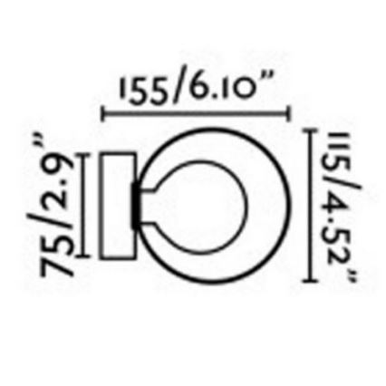 FARO 40086 - Luz de parede para casa de banho PERLA 1xG9/6W/230V IP44