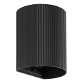 FARO 40527 - Iluminação de parede SOLE 1xGU10/8W/230V preto recortado redondo