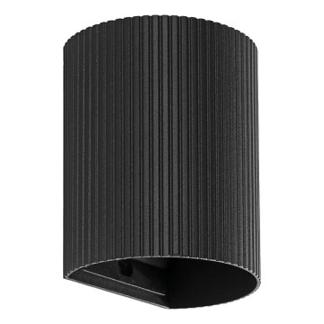FARO 40527 - Iluminação de parede SOLE 1xGU10/8W/230V preto recortado redondo