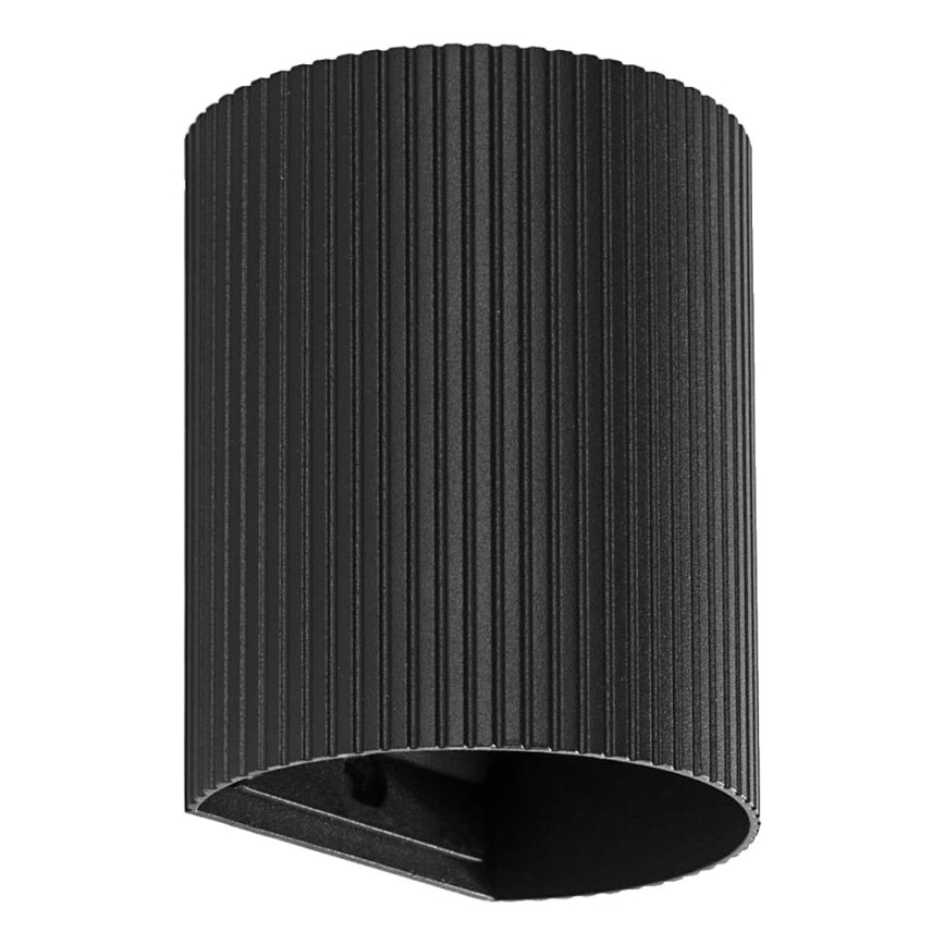 FARO 40527 - Iluminação de parede SOLE 1xGU10/8W/230V preto recortado redondo