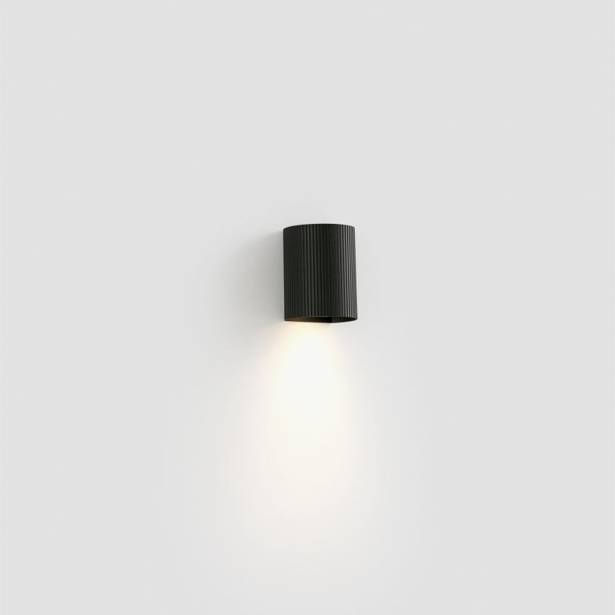FARO 40527 - Iluminação de parede SOLE 1xGU10/8W/230V preto recortado redondo