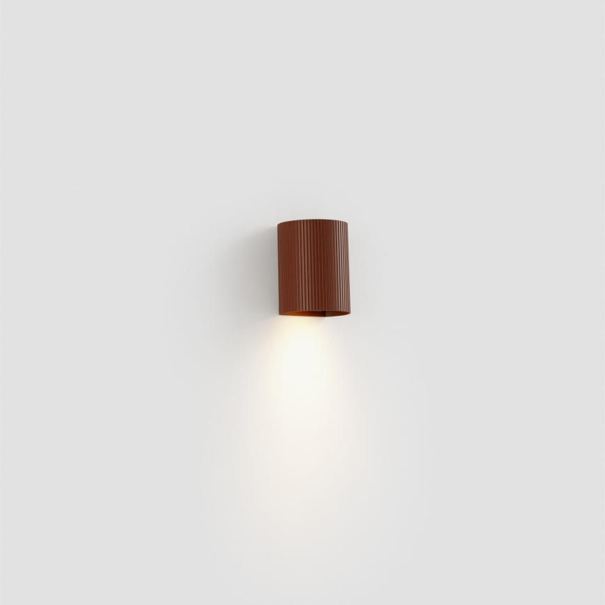 FARO 40529 - Iluminação de parede SOLE 1xGU10/8W/230V tijolo recortado redondo