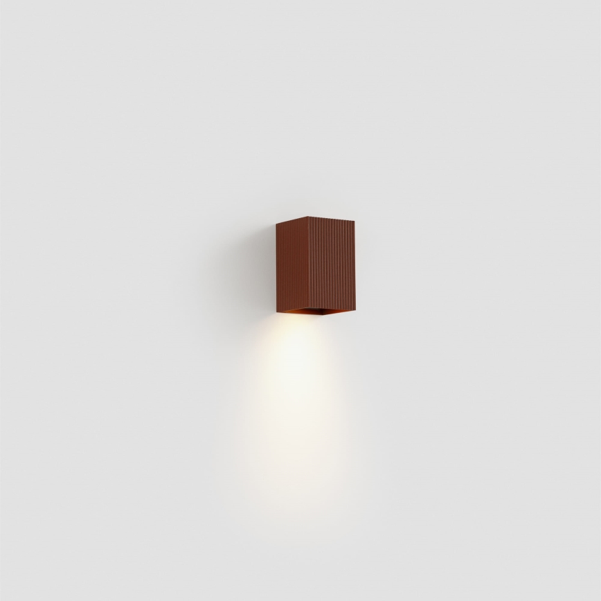 FARO 40537 - Iluminação de parede SOLE 1xGU10/8W/230V tijolo recortado angular