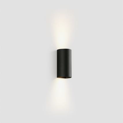 FARO 40539 - Iluminação de parede SOLE 2xGU10/8W/230V preto redondo