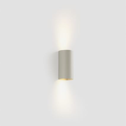 FARO 40540 - Iluminação de parede SOLE 2xGU10/8W/230V cinzento redondo