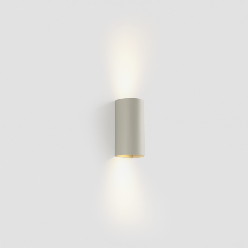 FARO 40540 - Iluminação de parede SOLE 2xGU10/8W/230V cinzento redondo