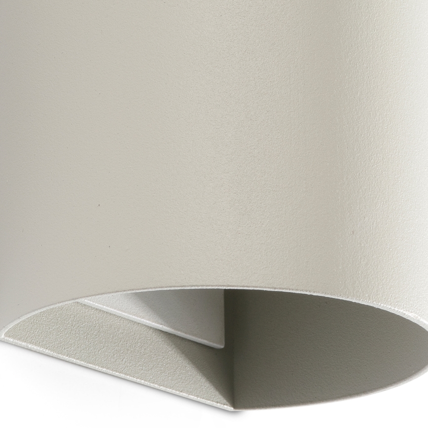 FARO 40540 - Iluminação de parede SOLE 2xGU10/8W/230V cinzento redondo