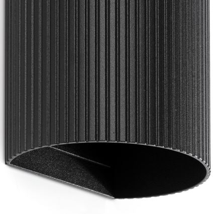 FARO 40543 - Iluminação de parede SOLE 2xGU10/8W/230V preto recortado redondo