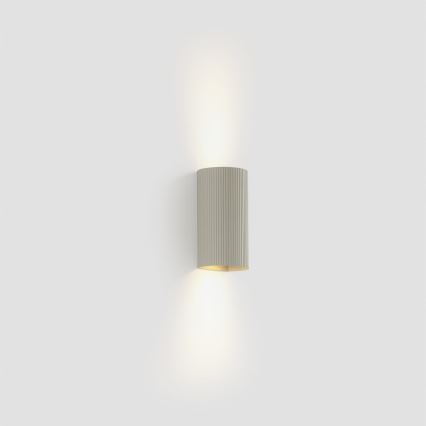 FARO 40544 - Iluminação de parede SOLE 2xGU10/8W/230V cinzento recortado redondo