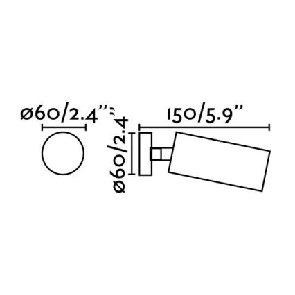 FARO 43722 - Foco STAN 1xGU10/8W/230V branco