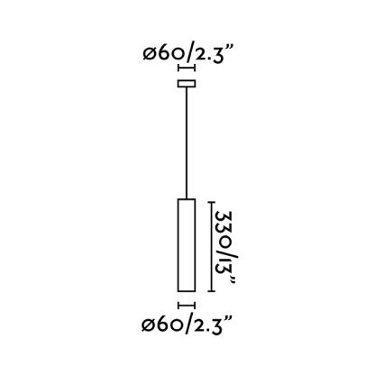 FARO 43755 - Candelabro num fio STAN 1xGU10/8W/230V