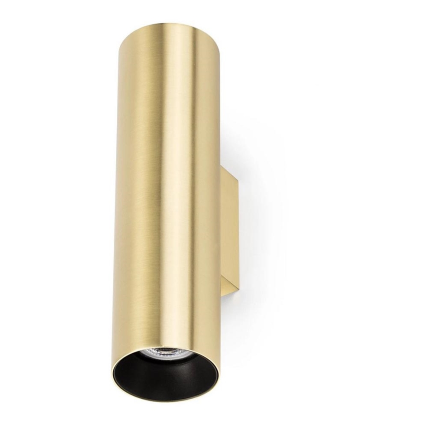 FARO 43760 - Iluminação de parede STAN 2xGU10/8W/230V dourada