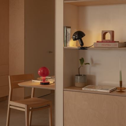 FARO 56100 - Candeeiro de mesa com clipe 2em1 BELA 1xE27/15W/230V preto