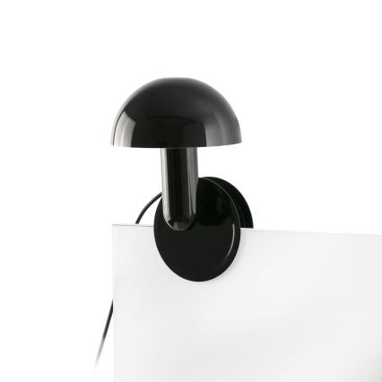 FARO 56100 - Candeeiro de mesa com clipe 2em1 BELA 1xE27/15W/230V preto
