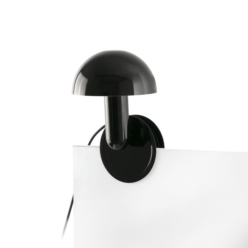 FARO 56100 - Candeeiro de mesa com clipe 2em1 BELA 1xE27/15W/230V preto