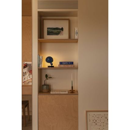 FARO 56102 - Candeeiro de mesa com clipe 2em1 BELA 1xE27/15W/230V azul
