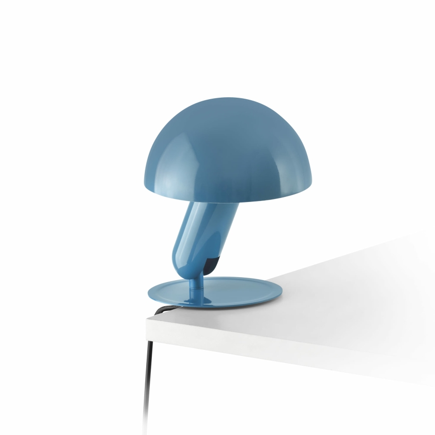 FARO 56102 - Candeeiro de mesa com clipe 2em1 BELA 1xE27/15W/230V azul
