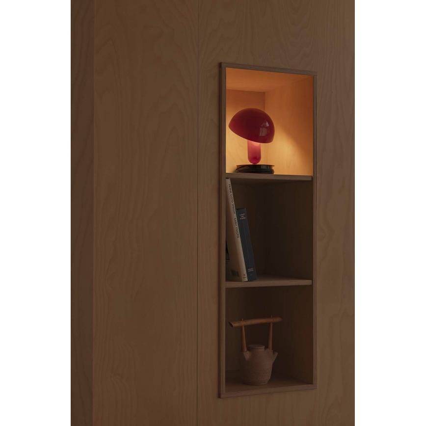 FARO 56103 - Candeeiro de mesa com clipe 2em1 BELA 1xE27/15W/230V vermelho