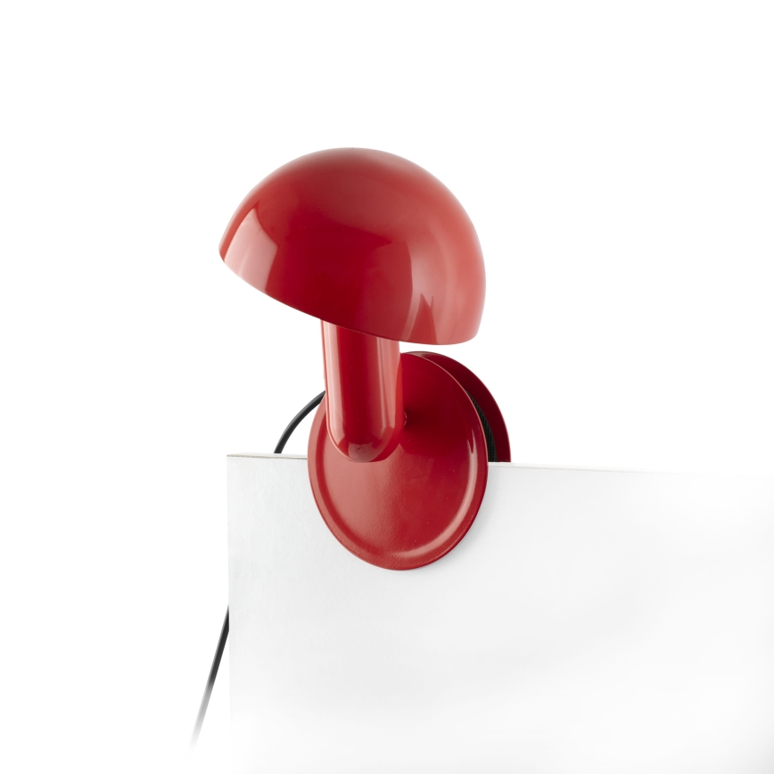 FARO 56103 - Candeeiro de mesa com clipe 2em1 BELA 1xE27/15W/230V vermelho
