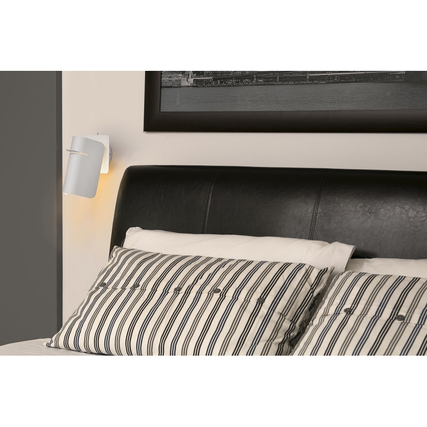 FARO 62130 - Candeeiro de parede SMILE 1xE27/15W/230V branco