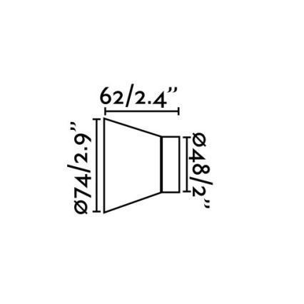 Faro 62300 - Luz de parede KERA 1xE27/15W/230V