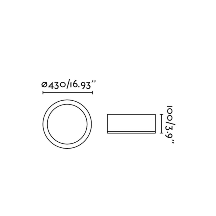 FARO 63399 - Luz de teto de casa de banho KAO LED/35W/230V IP44