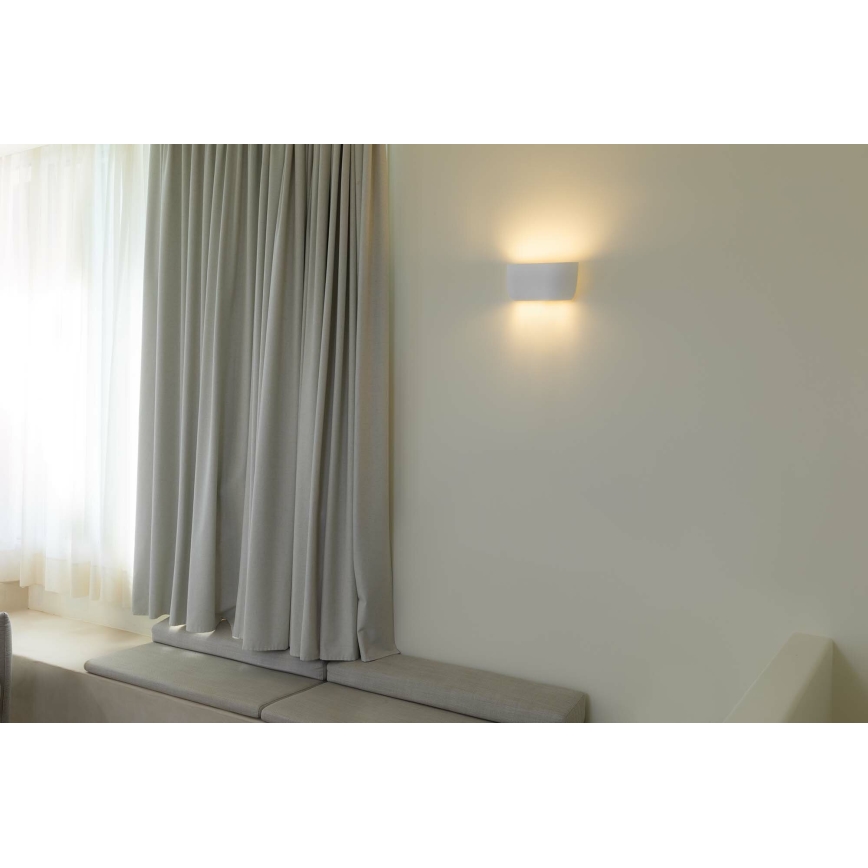 FARO 63430 - Iluminação de parede KAPPU 2xE14/7W/230V 16,8x30 cm branco