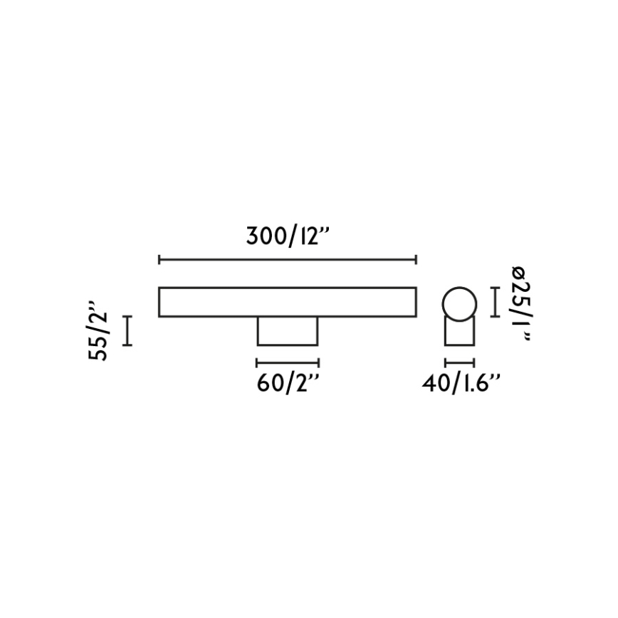 FARO 63548 - Iluminação de espelho para casa de banho LED CALMA LED/5W/230V IP44 dourado