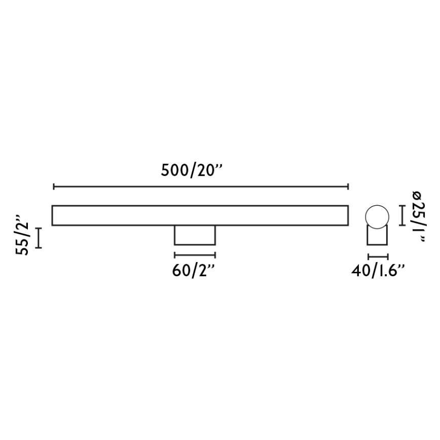FARO 63556 - Iluminação de espelho para casa de banho LED CALMA LED/7W/230V IP44 azul