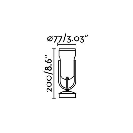 FARO 70035 - Iluminação de parede exterior LED SLOT-1 LED/14W/230V IP65 3000K