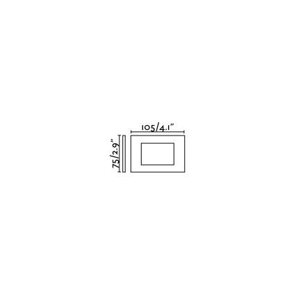 FARO 70162 - Luz embutida para exterior LED SPARK-1 LED/5W/230V IP65