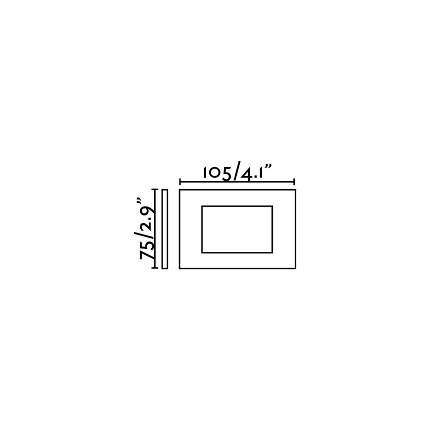 FARO 70163 - Luz embutida para exterior LED SPARK-1 LED/5W/230V IP65