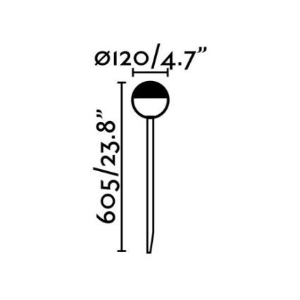 FARO 70245 - Candeeiro LED de exterior PICCOLA LED/8W/230V IP65