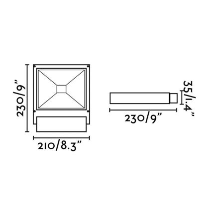 FARO 70261 - Holofote LED KARL LED/12W/230V IP65