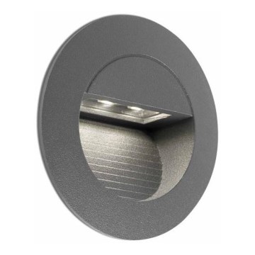 FARO 70403 - Luz de parede LED de exterior MINI RACING LED/1,2W/230V IP44