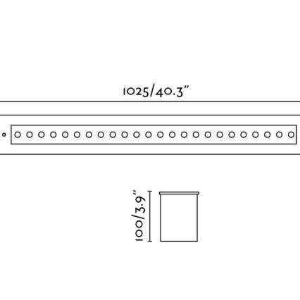 FARO 70448 - Foco de encastrar exterior LED GRAVA LED/42W/24V IP67
