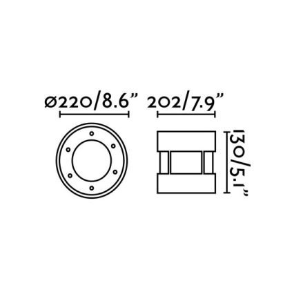FARO 70587 - Iluminação para caminho de acesso exterior LED SURIA-24 LED/24W/230V IK08 IP67