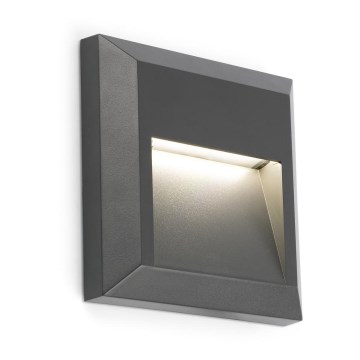 FARO 70655 - Luz de parede LED de exterior GRANT-C LED/1W/230V IP65
