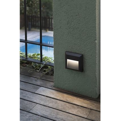 FARO 70655 - Luz de parede LED de exterior GRANT-C LED/1W/230V IP65