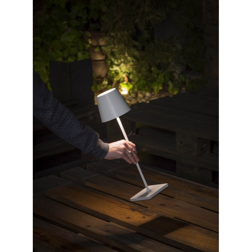 FARO 70775 - Lâmpada de mesa de toque LED exterior TOC LED/2,2W/3,7V/230V IP54