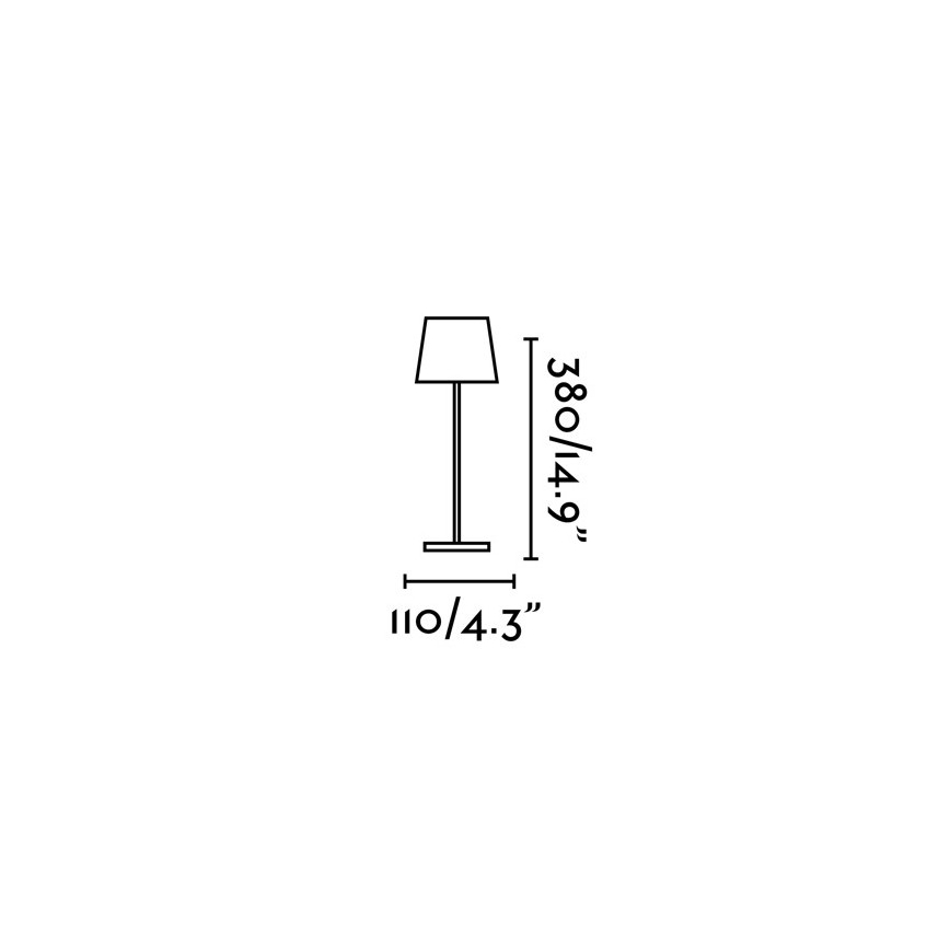 FARO 70776 - LED Candeeiro de mesa táctil exterior LED com regulação TOC LED/2,2W/230V IP54