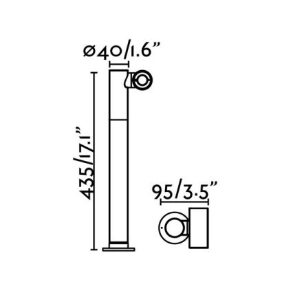 FARO 70783 - Candeeiro LED de exterior SPY-2 LED/6W/230V IP65