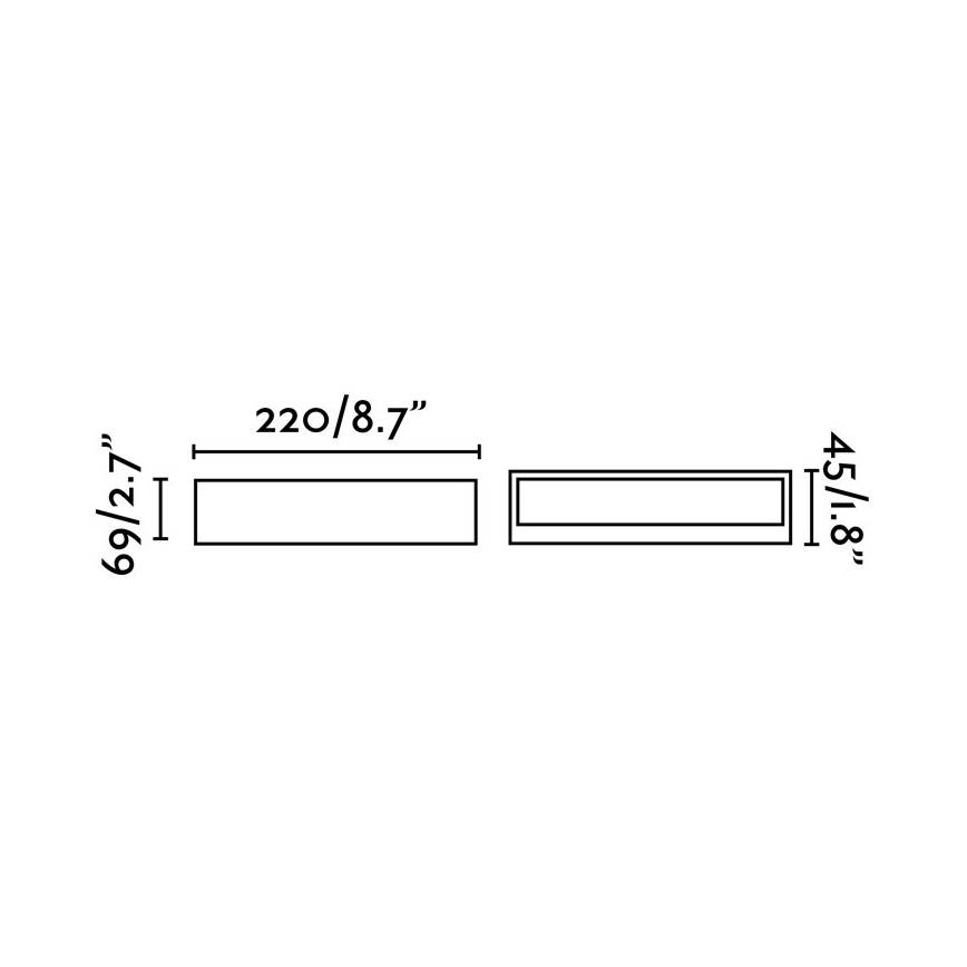 FARO 71052 - Luz de parede LED de exterior TOLUCA LED/16W/230V IP65
