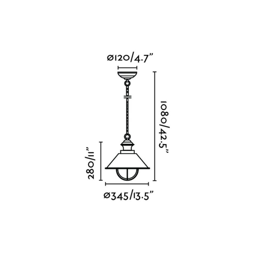 FARO 71139 - Luz pendente de exterior NAUTICA 1xE27/11W/230V