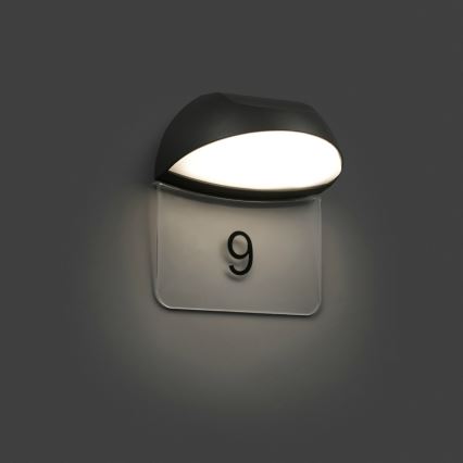 FARO 71197 - Luz de parede LED de exterior NUM 1xLED/7W/230V IP54