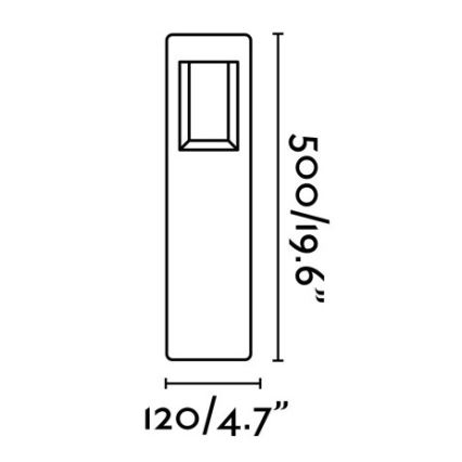FARO 71199 - Candeeiro LED de exterior NAYA LED/8W/230V IP54